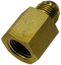 Apache Steel 3/8 in. D X 3/8 in. D Hydraulic Adapter 1 pk