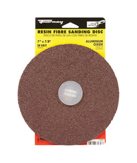 Forney 7 in. Aluminum Oxide Adhesive Sanding Disc 24 Grit 3 pk