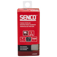 Senco 1/4 in. W X 3/4 in. L Galvanized Finish Staples 18 Ga. 1000 pk