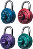 Master Lock 2 in. H x 7/8 in. W x 1-7/8 in. L Steel 3-Digit Combination Padlock 1 pk (Pack of 4)