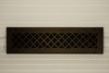 Steelcrest Designer 20 X 4 Wall /Ceiling Oil-Rubbed Bronze Supply Vent Cover With Air-Volume Damper & Face Mounting Screw Holes