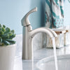 Moen Lindor 1.2 GPM Brushed Nickel High Arc Spout Single Handle Lavatory Faucet 4 in. - Deal of The Week