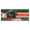 University of Miami Baseball Runner Rug - 30in. x 72in.