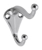 Hat & Coat Hook, Nickel Finish. (Pack of 5)