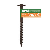 SPAX PowerLags 5/16 in. X 4 in. L Washer High Corrosion Resistant Carbon Steel Lag Screw 1 pk (Pack of 25)