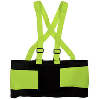 General Electric 42 in. 48 in. Polyester High Visibility Back Support Belt Black/Green XL 1 pc