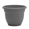 Bloem 8 in. Dia. Polyresin Ariana Planter Charcoal