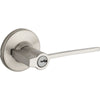 Kwikset Ladera Satin Nickel Keyed Entry Lever 1-3/4 in.