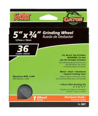 Gator 5 in. D X 1 in. in. Grinding Wheel