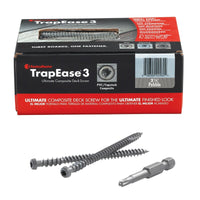 FastenMaster TrapEase No. 10 X 2-1/2 in. L Pebble Gray Torx Ttap Flat Head Composite Deck Screws 75