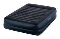 Intex Dura-Beam Black/Blue Queen Air Mattress 16-1/2 H x 60 W x 80 D in. with Pump