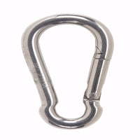 Campbell Chain 0.51 in. Dia. x 3-1/8 in. L Polished Stainless Steel Spring Snap 200 lb. (Pack of 10)