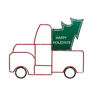 Celebrations LED Truck w/Tree Silhouette 15 in. Hanging Decor (Pack of 8)