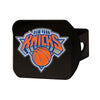 NBA - New York Knicks Black Metal Hitch Cover - 3D Color Emblem