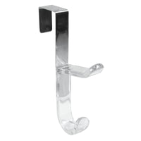 iDesign 8.25 in. L Silver Stainless Steel Over The Door Hanger Holder 1 pk