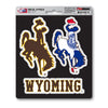 University of Wyoming 3 Piece Decal Sticker Set