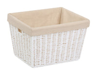 Honey-Can-Do 10 in. L X 12 in. W X 8 in. H White Rope Basket