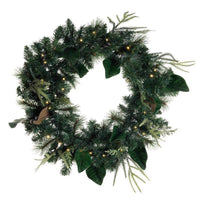 Celebrations Home 30 in. D X 2.5 ft. L LED Prelit Battery Operated Decorated Wreath (Pack of 4)