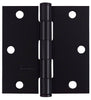 National Hardware 3-1/2 in. L Black Door Hinge 1 pk