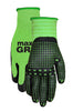 Midwest Quality Gloves Max Grip S Nitrile/Spandex Black/Green Grip Gloves (Pack of 6)