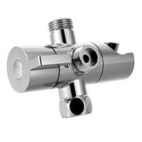 Chrome shower arm diverter