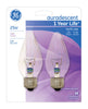 GE 25 watts F15 Decorative Incandescent Bulb E26 (Medium) Bright White 2 pk (Pack of 4)