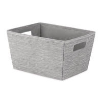 Whitmor Gray Shelf Tote 7.5 in. H X 13 in. W X 10 in. D Stackable (Pack of 6)