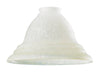 Westinghouse Wide Bell Wheat/White Glass Shade 1 pk (Pack of 4)