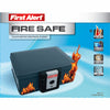 First Alert 0.17 cu ft Key Lock Gray Fireproof Safe