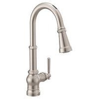 Spot resist stainless one-handle high arc pulldown kitchen faucet