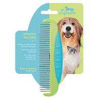 u-groom Blue/Green Dog Routing Pin Comb 1 pk