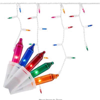 Celebrations LED T5 Multicolored/Warm White 100 ct Icicle Christmas Lights 8.5 ft.