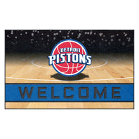 NBA - Detroit Pistons Rubber Door Mat - 18in. x 30in.