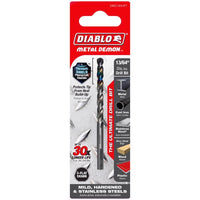 Diablo Metal Demon 13/64 in. X 3.4 in. L Stainless Steel Drill Bit 3-Flat Shank 1 pc