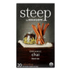 Steep By Bigelow Organic Tea Chai  - Case of 6 - 20 BAGS