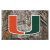 University of Miami Camo Rubber Scraper Door Mat