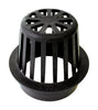 NDS  4 in. Black  Polyolefin  Round  Atrium Grate