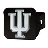 Indiana University Black Metal Hitch Cover