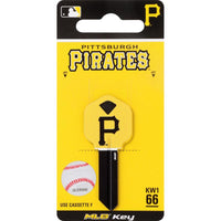 Hillman Pittsburgh Pirates House/Office Universal Key Blank Single (Pack of 6).