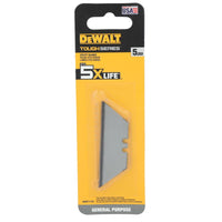 DeWalt Toughseries High Carbon Steel Heavy Duty Induction Treated Utility Blade 5 pk