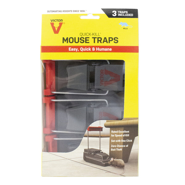 d-CON Reusable Ultra Set Covered Mouse Snap Trap, Pack of 3