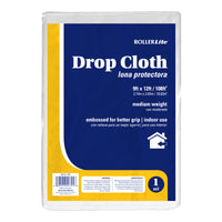 RollerLite 9 ft. W X 12 ft. L X 1 mil Plastic Drop Cloth 1 pk