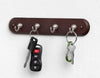 Spectrum 8-1/2 in. L Satin Brown/Silver Steel/Wood Small 4-Hook Key Rack 1 pk