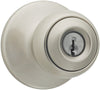 Kwikset  Polo  Satin Nickel  Entry Knobs  ANSI/BHMA Grade 3  1-3/4 in.