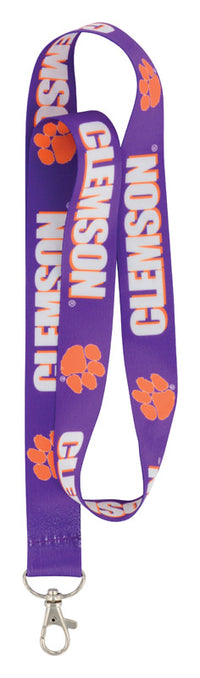 Hillman Clemson Tigers Polyester Pink Decorative Key Chain Lanyard (Pack of 6)