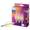 Philips BA11 E12 (Candelabra) LED Bulb Soft White 60 Watt Equivalence 3 pk