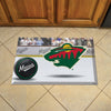 NHL - Minnesota Wild Rubber Scraper Door Mat