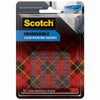 Scotch Double Sided 1 in. W X 1 in. L Mounting Squares Clear