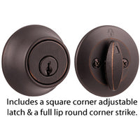 660 11P SCAL 5303 K3 1-Cyl Deadbolt - Venetian Bronze