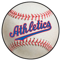 MLB - Oakland Athletics   Retro Collection Baseball Rug - 27in. Diameter - (1954 Philadelphia A's)